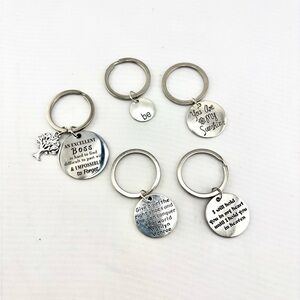 Inspirational Quote Keychain Bundle - Lot of 5